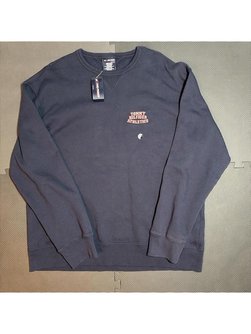 Vintage Tommy Hilfiger Athletics Sweatshirt Size XL Long Sleeve Blue  Fade NWT